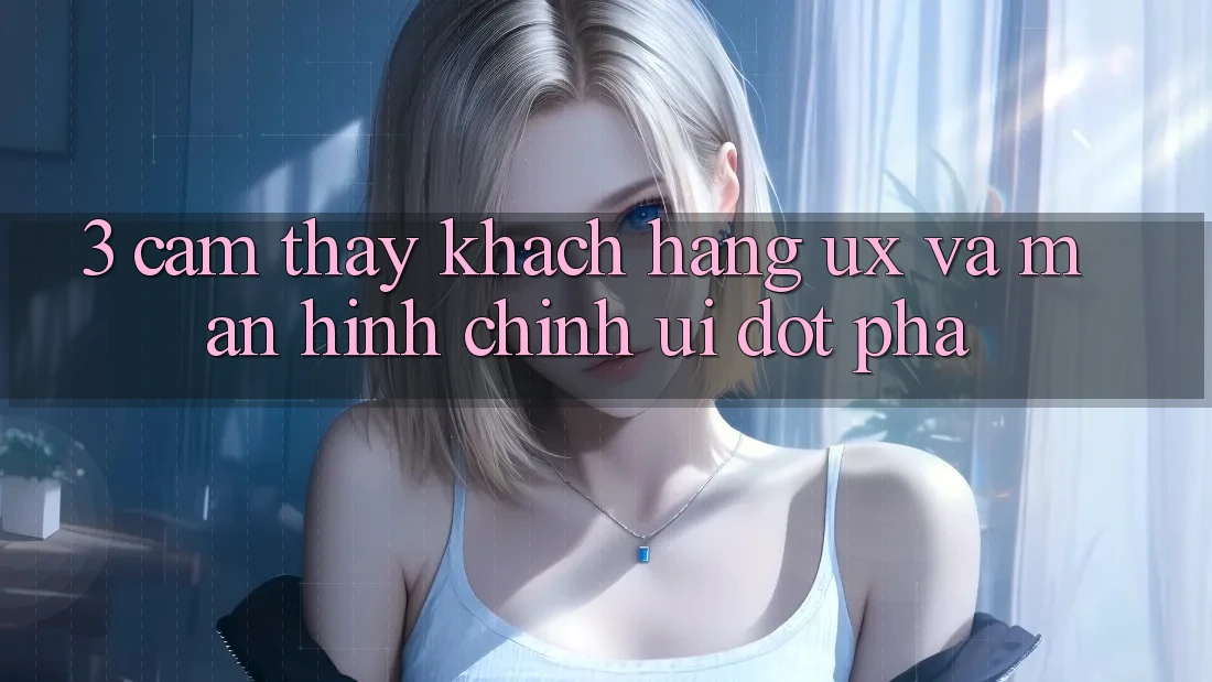 3. Cảm thấy khách hàng (UX) và Màn hình chính (UI) đột phá