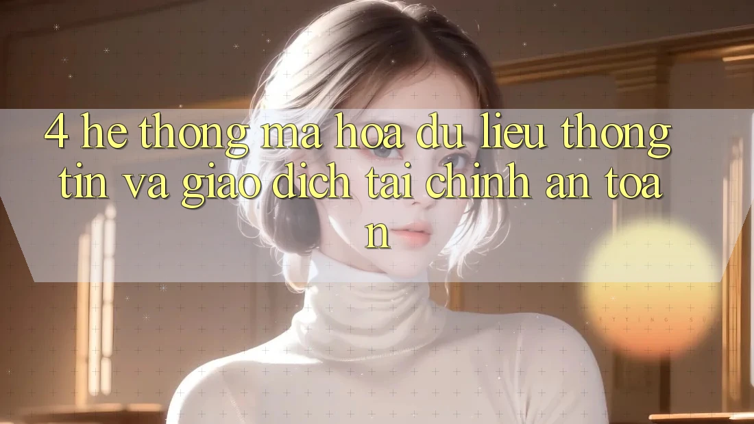 4. Hệ thống mã hóa dữ liệu thông tin và giao dịch tài chính an toàn