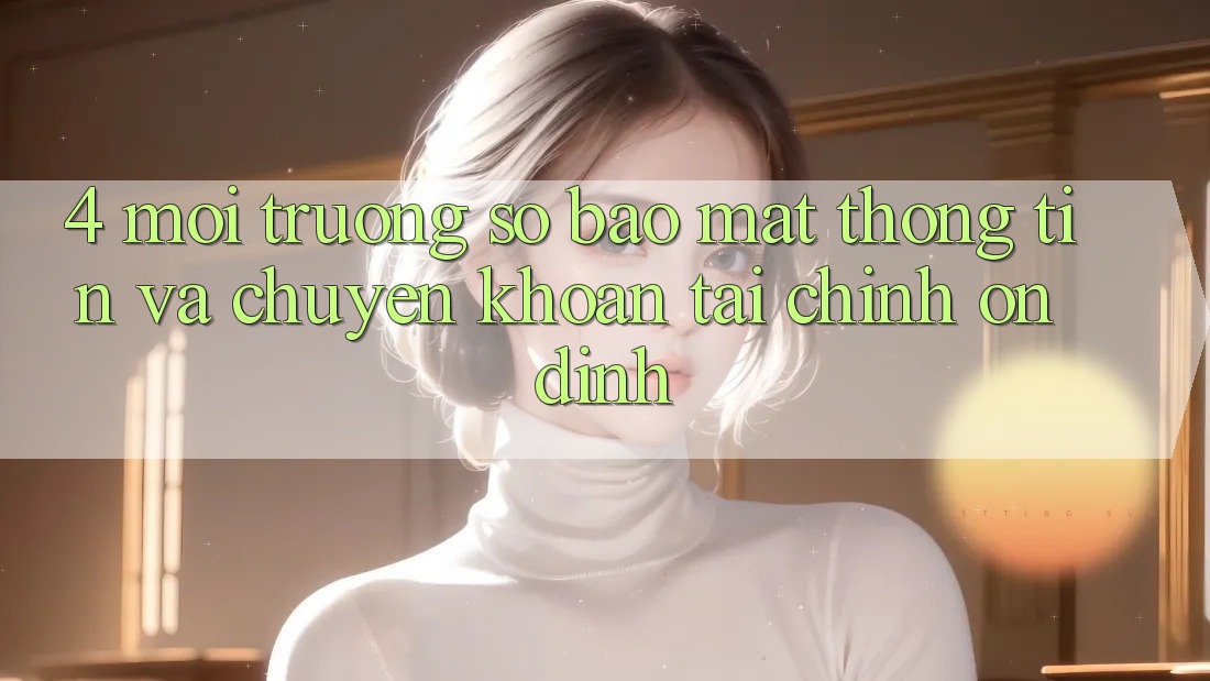 4. Môi trường số bảo mật thông tin và chuyển khoản tài chính ổn định 4. Môi trường số bảo mật thông tin và chuyển khoản tài chính ổn định