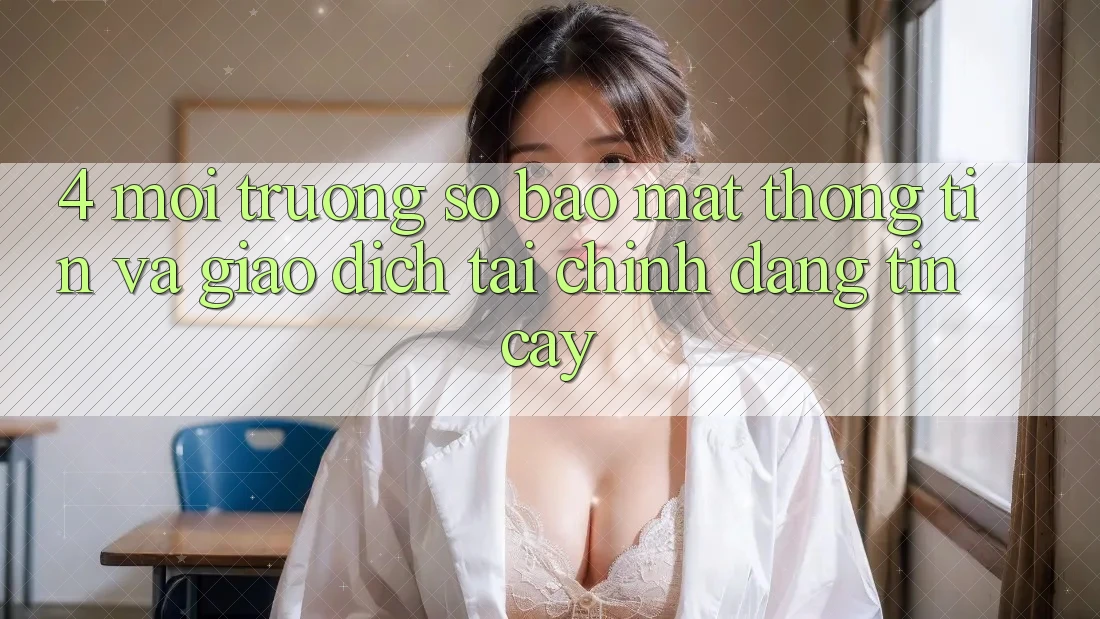 4. Môi trường số bảo mật thông tin và giao dịch tài chính đáng tin cậy 4. Môi trường số bảo mật thông tin và giao dịch tài chính đáng tin cậy