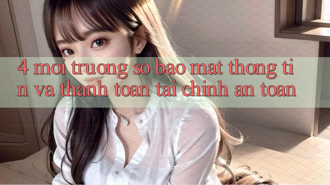 4. Môi trường số bảo mật thông tin và thanh toán tài chính an toàn