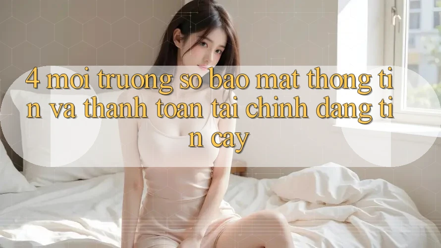 4. Môi trường số bảo mật thông tin và thanh toán tài chính đáng tin cậy