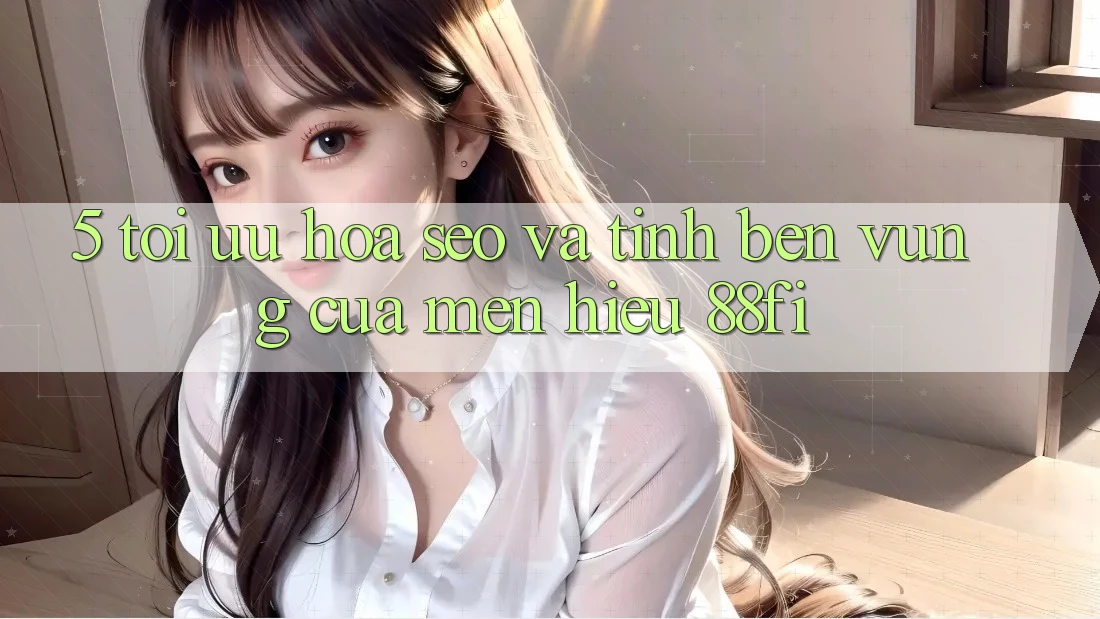5. Tối ưu hóa SEO và Tính bền vững của mến hiệu 88fi