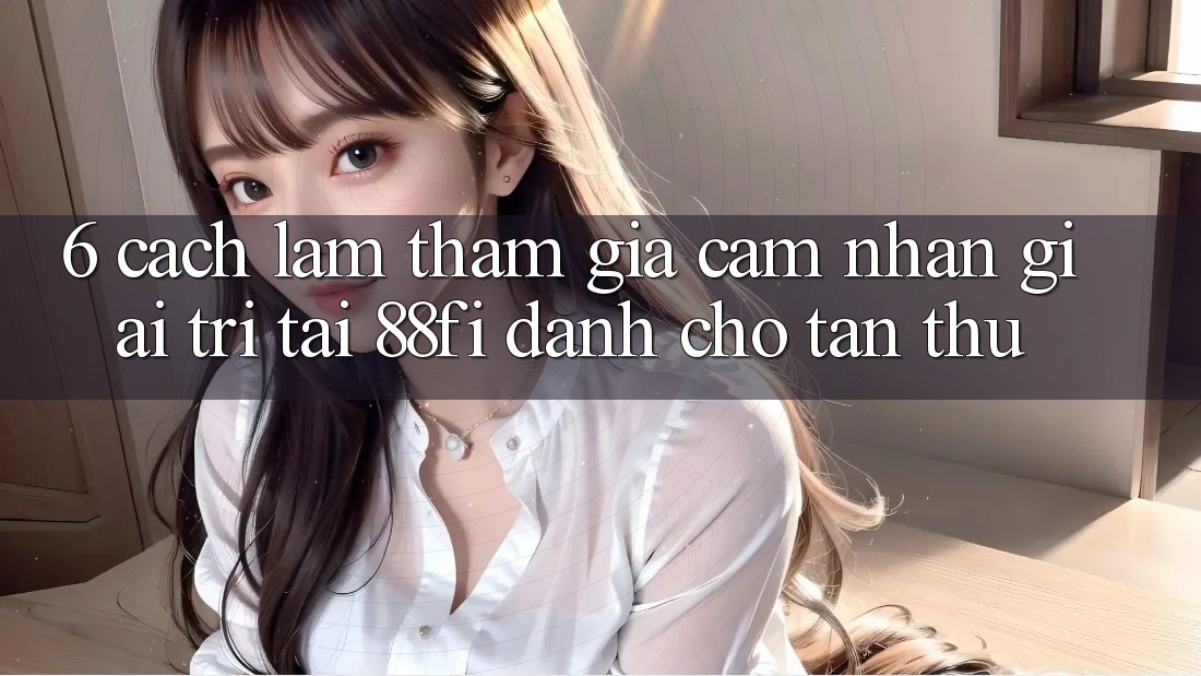 6. Cách làm tham gia cảm nhận giải trí tại 88fi dành cho tân thủ 6. Cách làm tham gia cảm nhận giải trí tại 88fi dành cho tân thủ