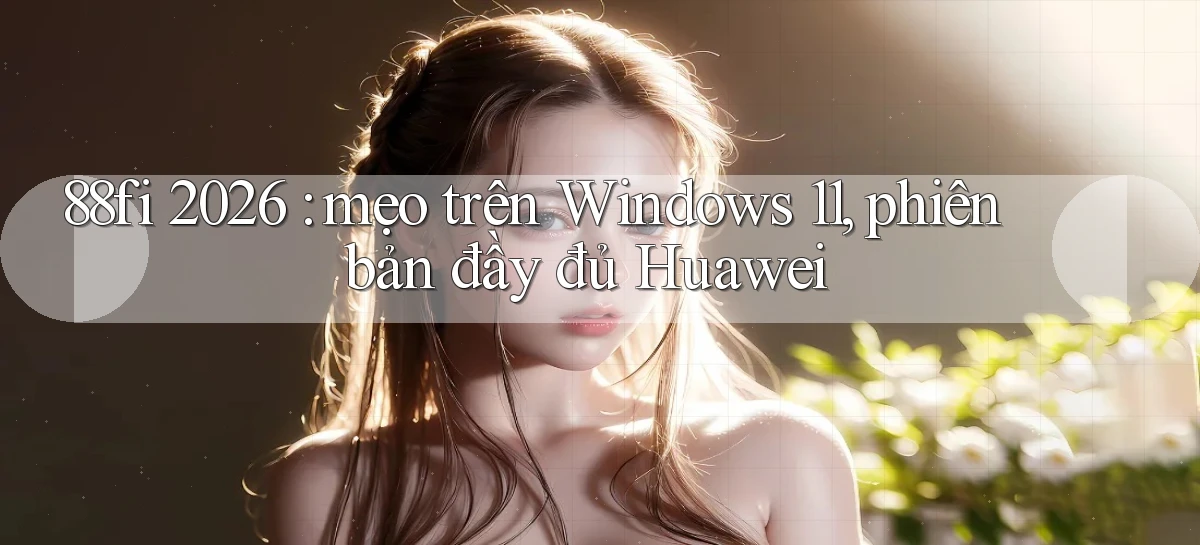 88fi 2026 mẹo trên Windows 11, phiên bản đầy đủ Huawei