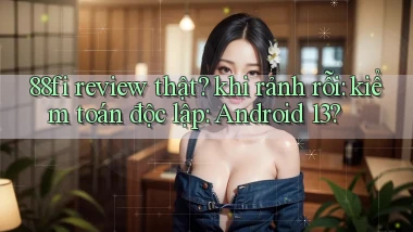 88fi review thật khi rảnh rỗi kiểm toán độc lập Android 13