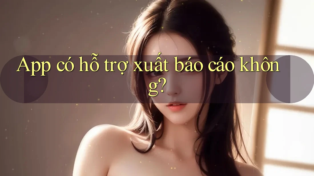 App có hỗ trợ xuất báo cáo không?