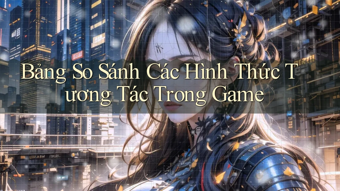 Bảng So Sánh Các Hình Thức Tương Tác Trong Game