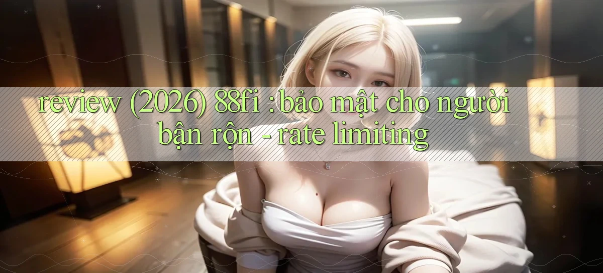 review (2026) 88fi bảo mật cho người bận rộn   rate limiting
