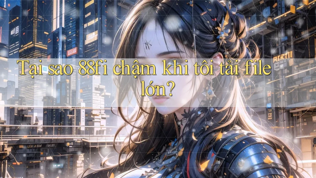 Tại sao 88fi chậm khi tôi tải file lớn?
