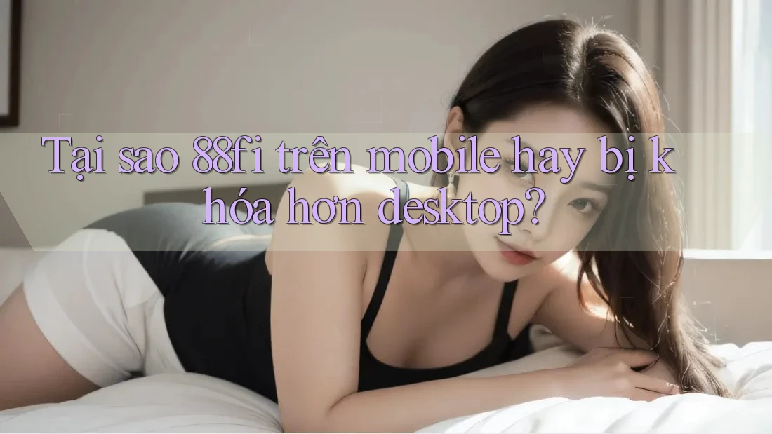 Tại sao 88fi trên mobile hay bị khóa hơn desktop?
