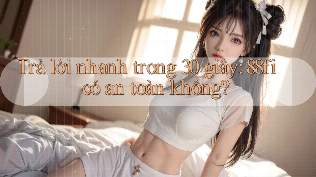 Trả lời nhanh trong 30 giây: 88fi có an toàn không?
