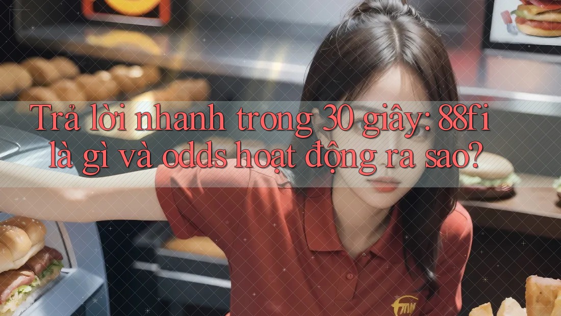 Trả lời nhanh trong 30 giây: 88fi là gì và odds hoạt động ra sao? Trả lời nhanh trong 30 giây: 88fi là gì và odds hoạt động ra sao?